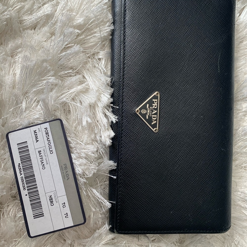 Black authentic Prada wallet
